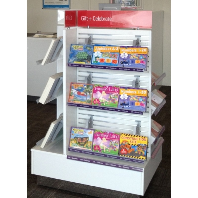 4 Way Floor Unit  - Shelves Only